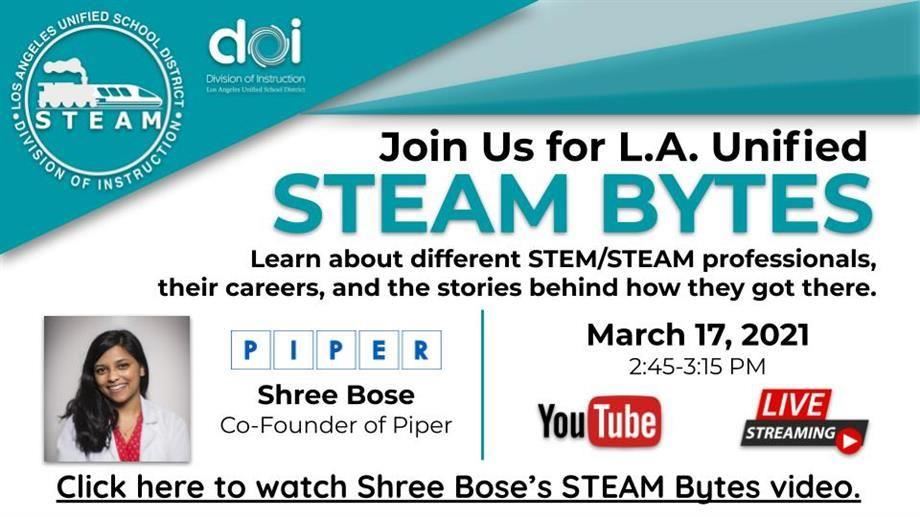 STEAM Bytes Shree Bose 